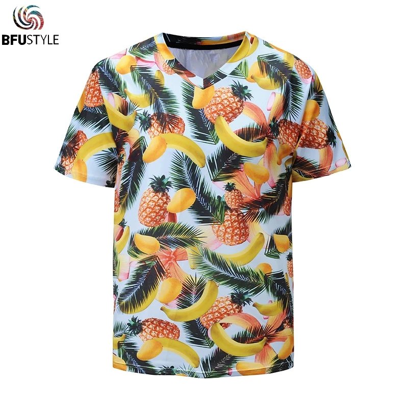 Remeras Con Estampado 3D De Frutas Harajuku Para Hombre Mujer Y Hombre Remeras Casuales Tops Ropa Remera Con Cuello En V Talla Eur