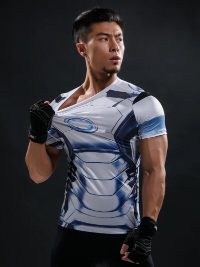 Remera De Manga Corta Fly Summer Con Diseño 3D De Hombre Divertido Con Remera De Hierro De Superman