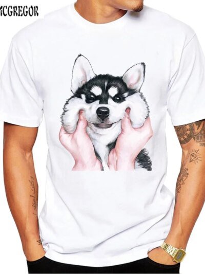 Remera Informal De Manga Corta Con Estampado Ronco De Mcgregor Con Animales En Acuarela En 3D