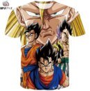 Remeras Casuales De Verano Para Hombre Estilo Urbano Con Estampado Lateral De Hip Hop Remera De Saiyan Dragon Ball Remeras Superiores