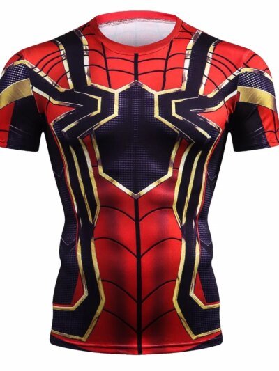 Remera Con Escudo De Capitán América En 3D Guerra Civil Remeras Con Estampado De Iron Man 3