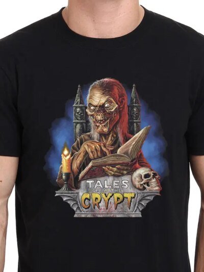 Remeras 3D Divertidas De Algodón Para Hombre Serie De Televisión Vintage Crypt Tallas S 3Xl