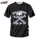 Remeras Casuales 3D De Ujwe Goonies Never Say Die De Verano Harajuku Divertidas Para Hombre