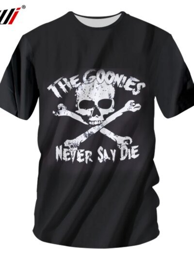 Remeras Casuales 3D De Ujwe Goonies Never Say Die De Verano Harajuku Divertidas Para Hombre