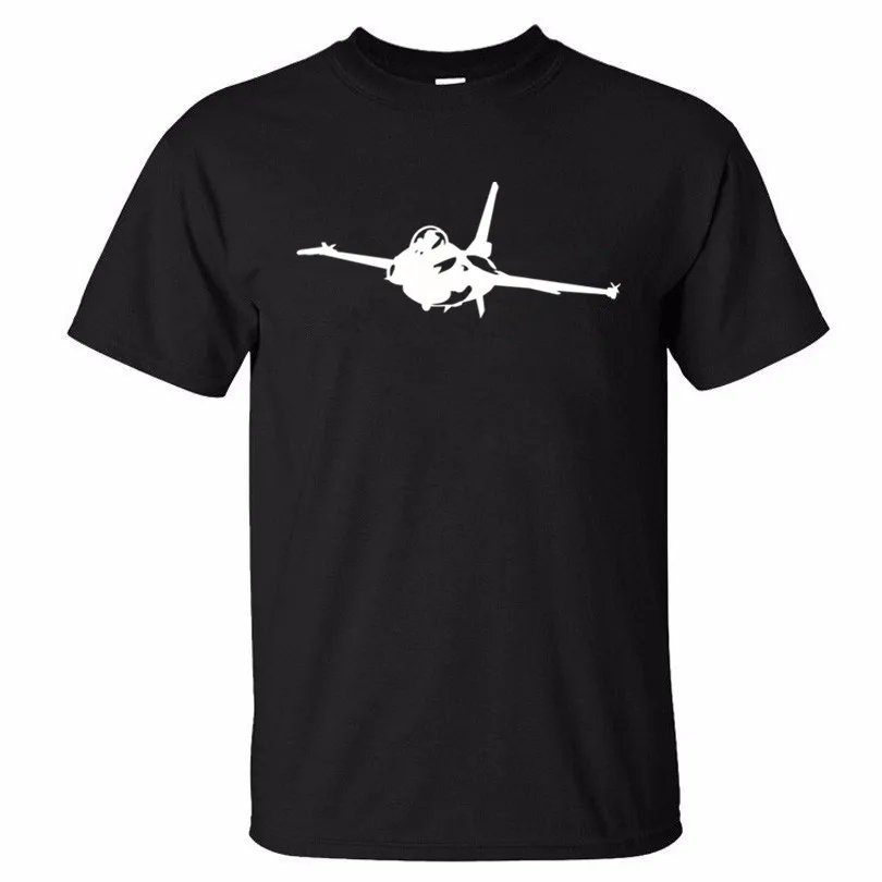 Remera De Algodón 3D Para Hombre Diseño De Piloto Xqxon F16 Para Hombre Con Diseño De Avión