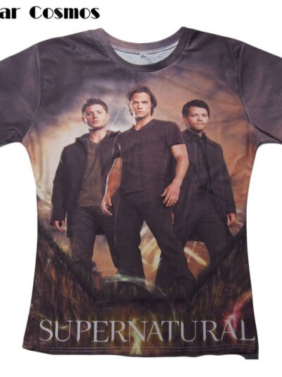 Remera De Verano Unisex Con Estampado 3D Supernatural De Cosmos Men Para Hombre Y Mujer